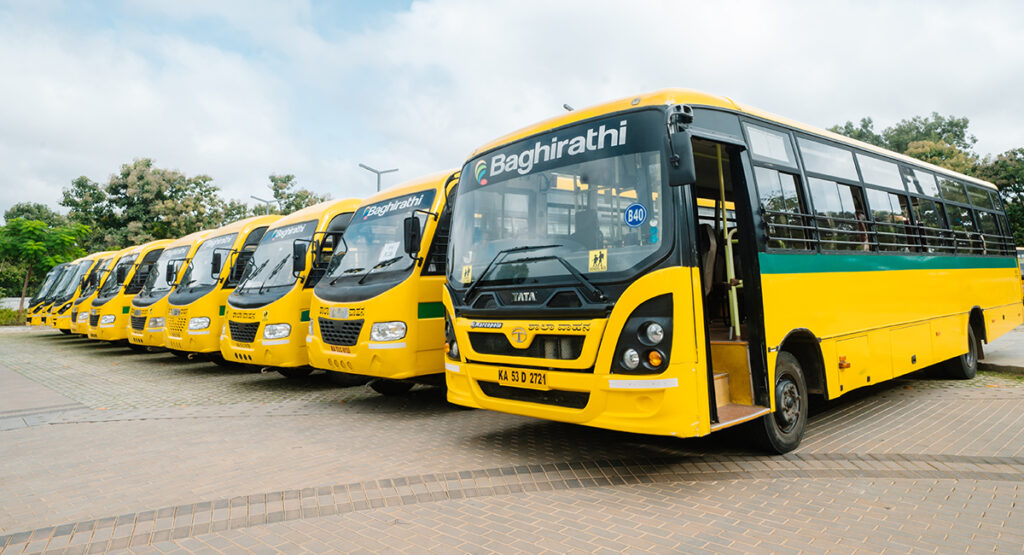 Safe school transportation for students at Vidyashilp Sarjapur
